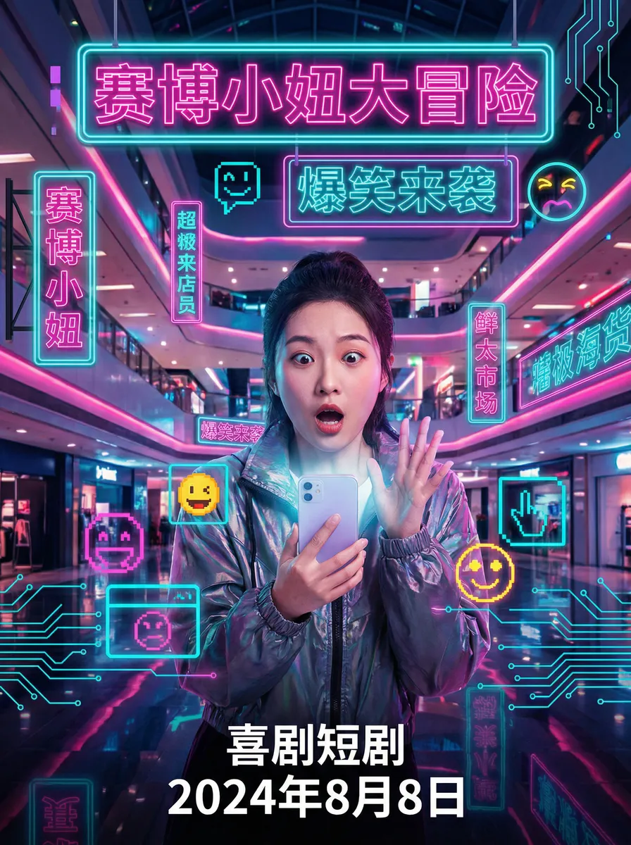 韩国理伦片在线观看影片 搞笑喜剧短剧 - 赛博小妞大冒险海报